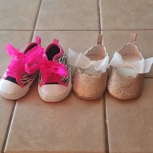 Baby girl size 6-9M shoes